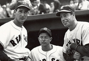 Dom DiMaggio, Ted Willams and Joe DiMaggio 